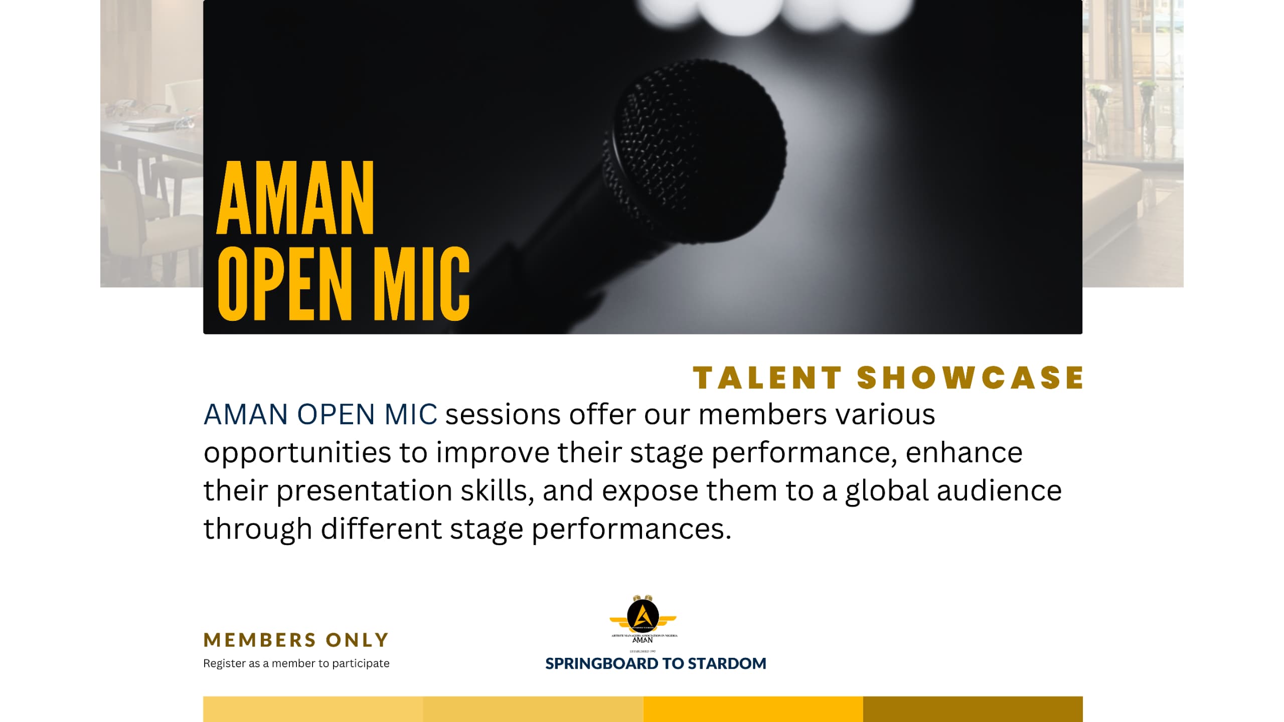 AMAN Open Mic